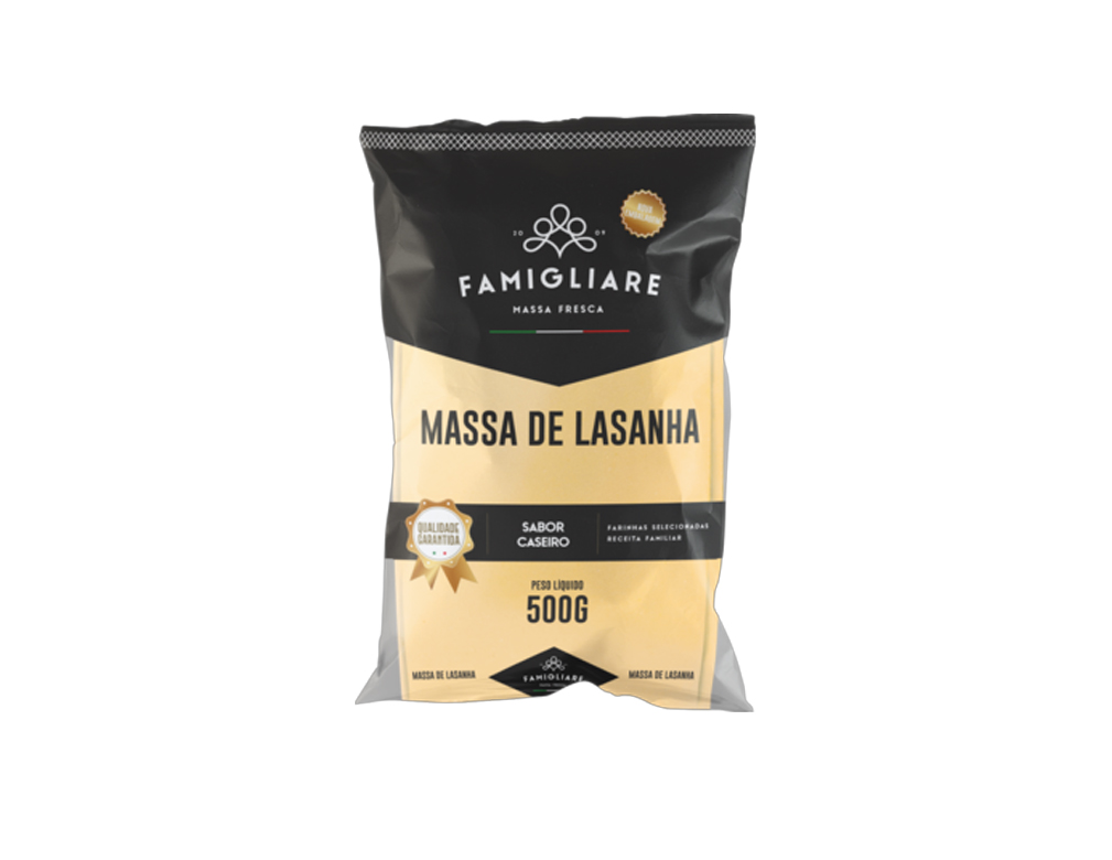 MASSA PARA LASANHA FAMIGLIARE 500 G (CX 22 PCT)
